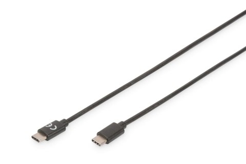 Digitus Kabel USB 2.0 DIGITUS HighSpeed Typ USB C/USB C M/M czarny 1,8m