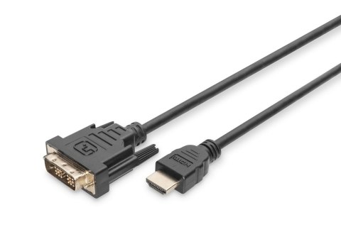 Digitus Kabel adapter DIGITUS HDMI Highspeed 1.3 Typ A / DVI-D(18+1), M/M 2m Black