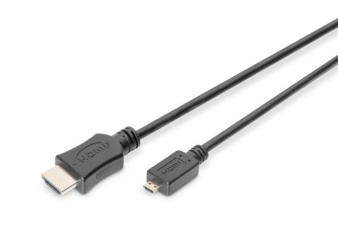 Digitus Kabel micro HDMI DIGITUS Highspeed Eth. 1.4 Full HD Typ D/A, M/M 1m