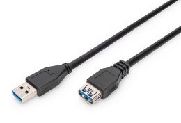 Digitus Kabel przedłużający DIGITUS USB 3.1 Gen.1 SuperSpeed 5Gbps Typ USB A/USB A M/Ż czarny 3m