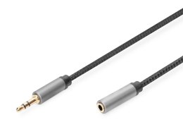 Digitus Kabel przedłużający audio DIGITUS PREMIUM MiniJack Stereo Typ 3.5mm/3.5mm Ż/M nylon 1m