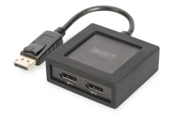 Digitus Rozdzielacz (Splitter) DIGITUS DisplyPort do DisplayPort 2-portowy 4K 60HzUHD 3D HDCP 1.3 audio