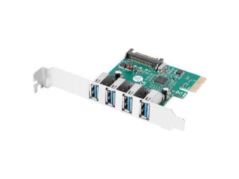 LANBERG Karta Lanberg PCI Express -> USB 3.1 Gen1 4-port + śledź low profile