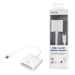 LogiLink Adapter LogiLink UA0245A USB-C 3.1 - DVI 0,14m