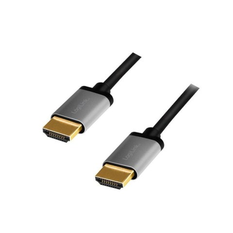 LogiLink Kabel HDMI LogiLink CHA0100 4K/60 Hz, aluminium, 1m