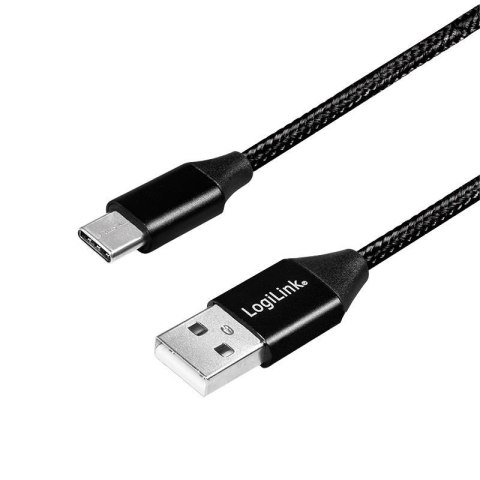 LogiLink Kabel USB 2.0 LogiLink CU0139 USB A - USB-C, M/M, czarny, 0,3m