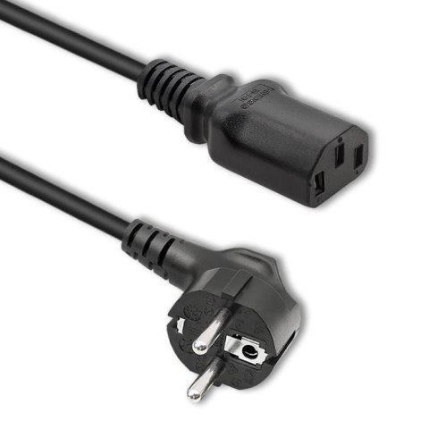 Qoltec Kabel zasilający Qoltec IEC C13/SCHUKO | 3x0.75mm2 | 1.5m