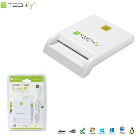 Techly Czytnik Techly USB 2.0 Kart / Smart Card