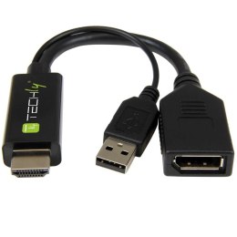 Techly Konwerter/Adapter Techly HDMI z zasilaniem USB / DisplayPort 4K*60Hz