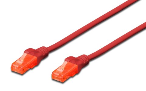 Digitus Patchcord DIGITUS UTP kat. 6 1m PVC czerwony