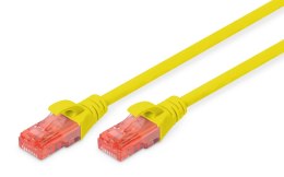 Digitus Patchcord DIGITUS UTP kat. 6 7m PVC żółty