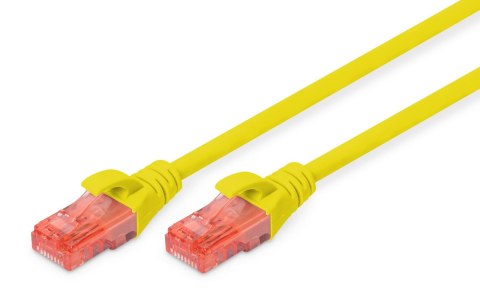 Digitus Patchcord DIGITUS UTP kat. 6 7m PVC żółty