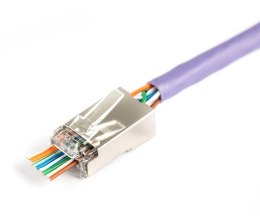 Digitus Wtyk RJ45 (8P8C) przelotowy DIGITUS kat.5e, ekranowany, AWG 26-24, opakowanie 100 szt.