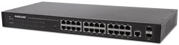 Intellinet Switch zarządzalny Intellinet 24x 10/100/1000 Mbps + 2x slot SFP Rack 19