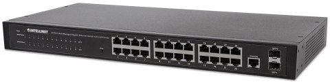 Intellinet Switch zarządzalny Intellinet 24x 10/100/1000 Mbps + 2x slot SFP Rack 19"