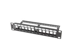 LANBERG Patch panel pusty Lanberg 12 port 1U 10