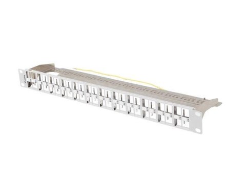 LANBERG Patch panel pusty Lanberg PPKS-1248-S 24 port 1U 19" do modułów keystone szary