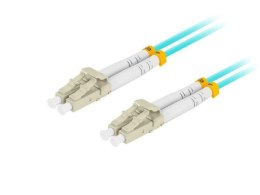 LANBERG Patchcord światłowodowy Lanberg MM LC/UPC-LC/UPC DUPLEX 3.0MM OM3 50/125 LSZH 10m aqua