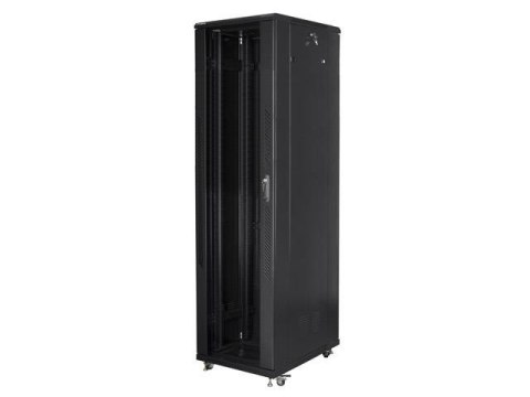 LANBERG Szafa instalacyjna Rack stojąca 19" 37U 800x800 Drzwi Szklane czarna Lanberg (flat pack)