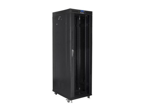 LANBERG Szafa instalacyjna Rack stojąca 19" 42U 800x800 czarna drzwi szklane LCD Lanberg (flat pack)