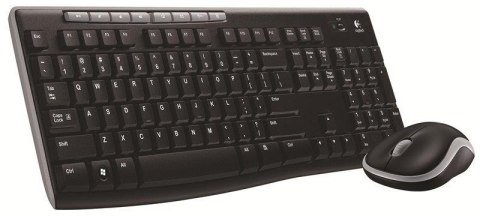 LOGITECH Zestaw bezprzewodowy klawiatura + mysz Logitech MK270 czarny