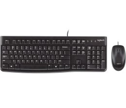 LOGITECH Zestaw klawiatura+mysz Logitech Desktop MK120 USB czarny układ niemiecki