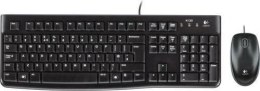 LOGITECH Zestaw przewodowy klawiatura + mysz Logitech Desktop MK120 USB czarny