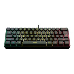 SUREFIRE Klawiatura przewodowa SureFire KingPin X1 gamingowa 60% RGB QWERTY English