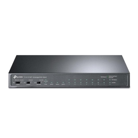 TP-LINK Switch niezarządzalny TP-Link TL-SL1311MP 8x10/100Mb PoE+, 2x10/100/1000Mb, 1x1Gb SFP