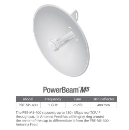 Ubiquiti Networks Inc Access Point UBIQUITI PowerBeam M5 25dBi 5GHz 802.11n PoE High-Performance airMAX Bridge