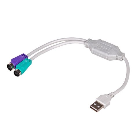 AKYGA Kabel adapter Akyga AK-AD-15 USB 2.0 A(M) - 2x PS/2 (F) 0,25m