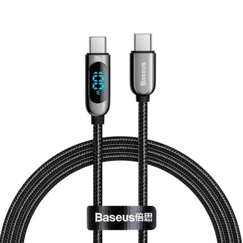 Baseus Kabel przewód USB-C PD 2.0 100cm Baseus Display CATSK-B01 Quick Charge 3.0 5A z obsługą szybkiego ładowania 100W