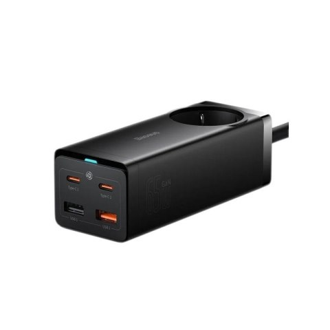 Baseus Ładowarka sieciowa Baseus GaN3 Pro PSZM000901 65W z 2 gniazdami USB-C PD, 2 gniazdami USB oraz AC