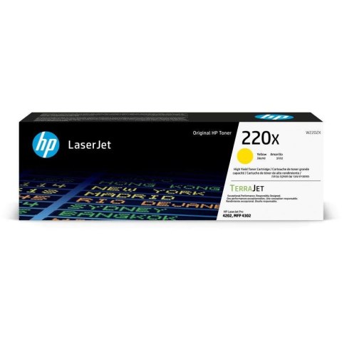 HP Toner HP 220X (W2202X) Yellow 5500str.