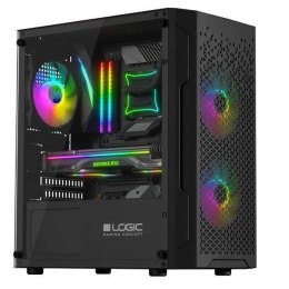 Logic Concept Obudowa LOGIC ARAMIS ARGB mATX/mITX Mini USB 3.0 Black bez zasilacza