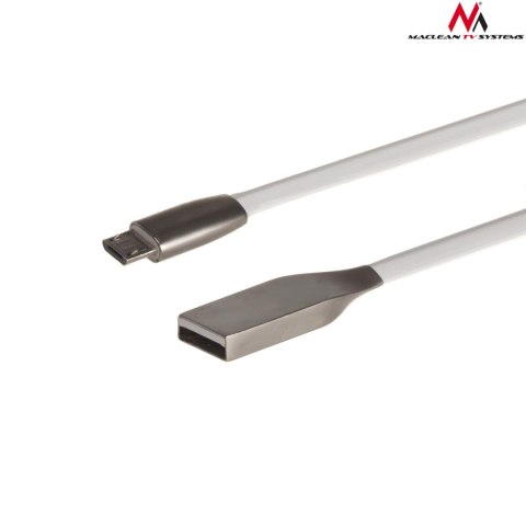 Maclean Kabel USB 2.0 Maclean MCTV833W USB A (M) - Micro USB B (M) biały 1m