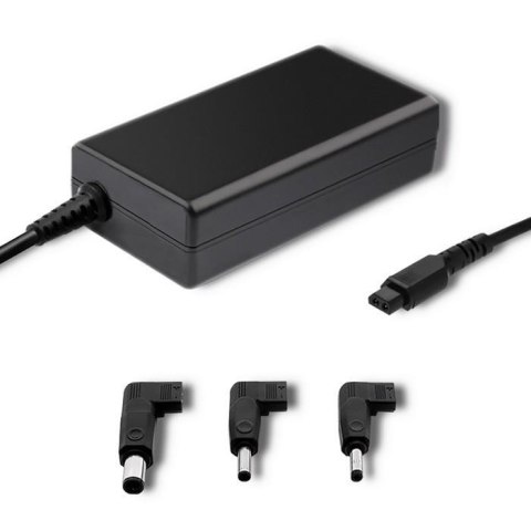 Qoltec Zasilacz sieciowy Qoltec specjalizowany do Dell 65W | Smart Plug | 3 wtyczki | +kabel zasilający