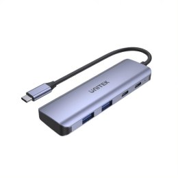 UNITEK Hub USB-C Unitek H1107Q 3.1, 2x USB-A, 2x USB-C, 5Gbps