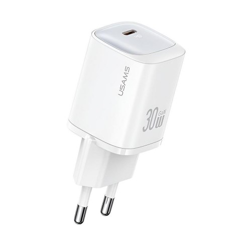 USAMS Ładowarka sieciowa Usams CC251 30W GaN 1xUSB-C PD 3.0 bez kabla - biała