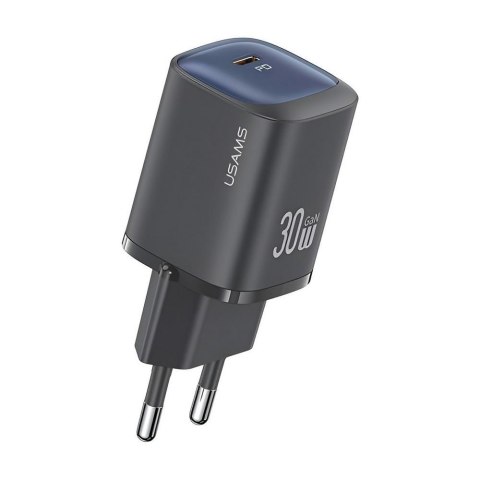 USAMS Ładowarka sieciowa Usams CC251 30W GaN 1xUSB-C PD 3.0 bez kabla - czarna