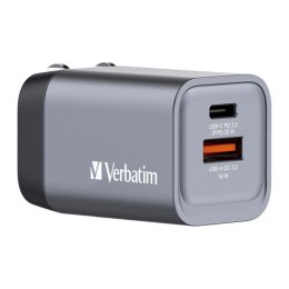 Verbatim Ładowarka sieciowa Verbatim GaN GNC-35 1xUSB-C PD 35W 1xUSB-A QC 3.0