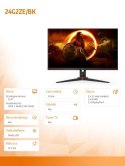 AOC Monitor 24G2ZE 23.8 LED 240Hz HDMIx2 DP