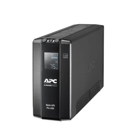 APC by Schneider Electric Zasilacz awaryjny UPS APC BR650MI Back UPS Pro BR 650VA, 6 Outlets, AVR, LCD Interface