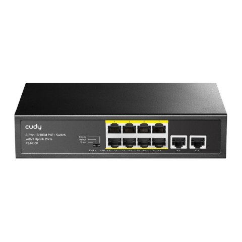 CUDY Switch niezarządzalny Cudy FS1010P 8x10/100Mbps with 2 Uplink Ports, PoE+ 120W