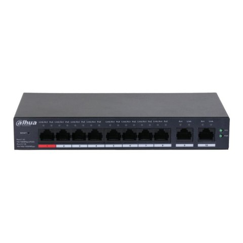 DAHUA Switch zarządzalny Dahua CS4010-8ET-110 8x10/100 Mbps 2x1GbE Uplink PoE