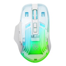 Defender Mysz bezprzewodowa Defender ASTRO ELITE GM-056 optyczna 3200dpi biała RGB AKUMULATOR 7 przycisków Gaming