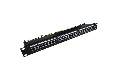 Digitus Patch panel DIGITUS 19" 24x RJ45 S/FTP kat. 6 1U z tacką