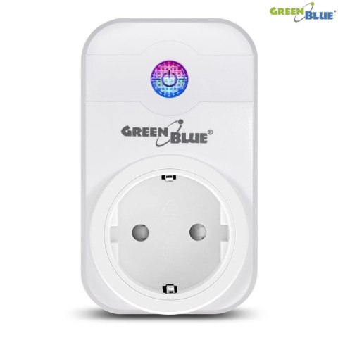 Greenblue Gniazdko zdalnie sterowane GreenBlue GB155G WiFi Android iOS Alexa Google Home timer max 2000W (typ niemiecki)