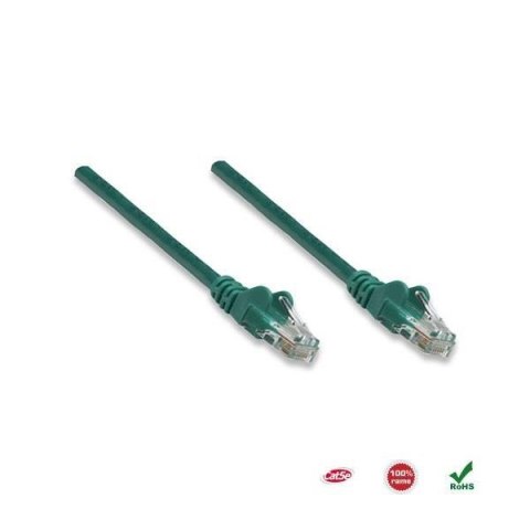 Intellinet PatchCord 100% miedź Intellinet Cat.5e UTP, 2m, zielony