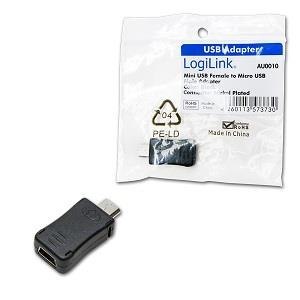 LogiLink Adapter USB LogiLink AU0010 USB mini do USB micro